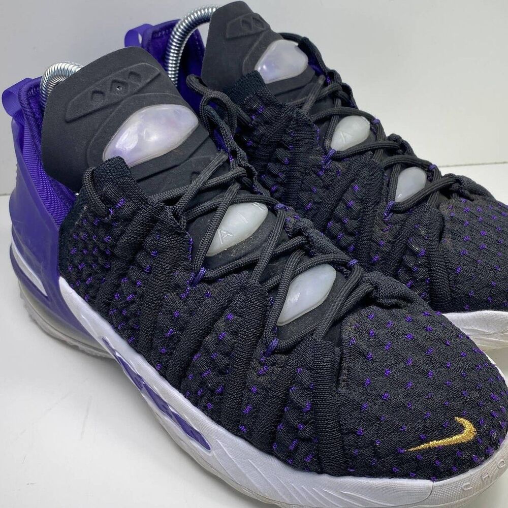 Nike Lebron Shoes Youth 5.5 XVII Basketball Lakers CW2760-004 King James Lakers